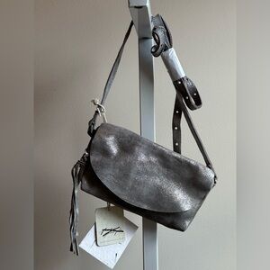 NWT We The Free Rider Pyrite Crossbody Smoke Silver